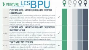 BPU : Signification et exemples - Mon batiment