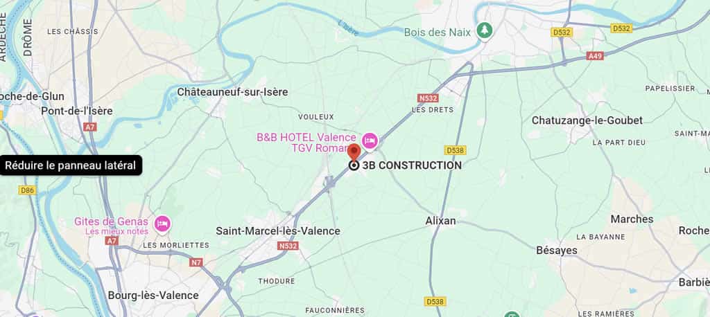 3B Construction sur Google MAP