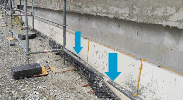 Etanchéité des murs enterrés