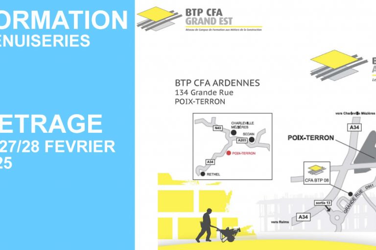 Formation métrage menuiseries REIMS / Février 2025