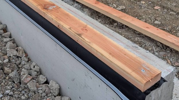 Lisse basse : Ossature bois