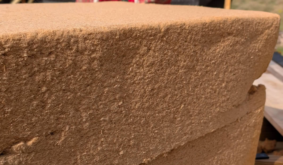 Exemple d'isolant en fibre de bois