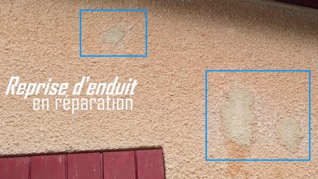 Reprise d'enduit en réparation partielle
