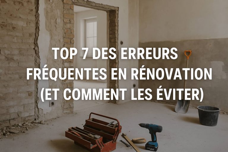 TOP 7 des erreurs en rénovation