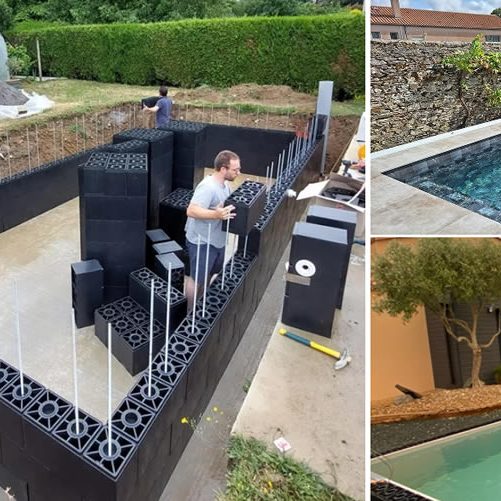 Blockto Pool : La piscine presque sans béton
