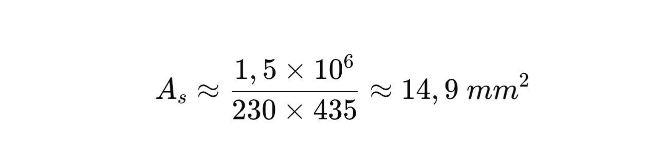 Calcul ferraillage linteau 2