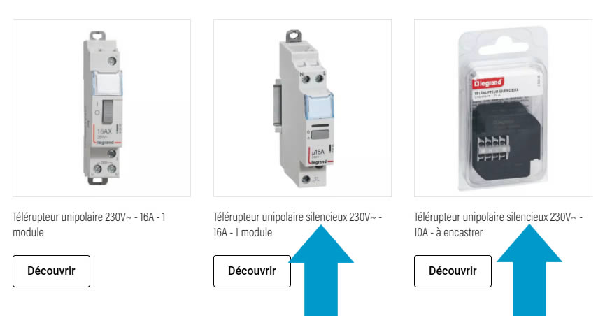 Télérupteur silencieux