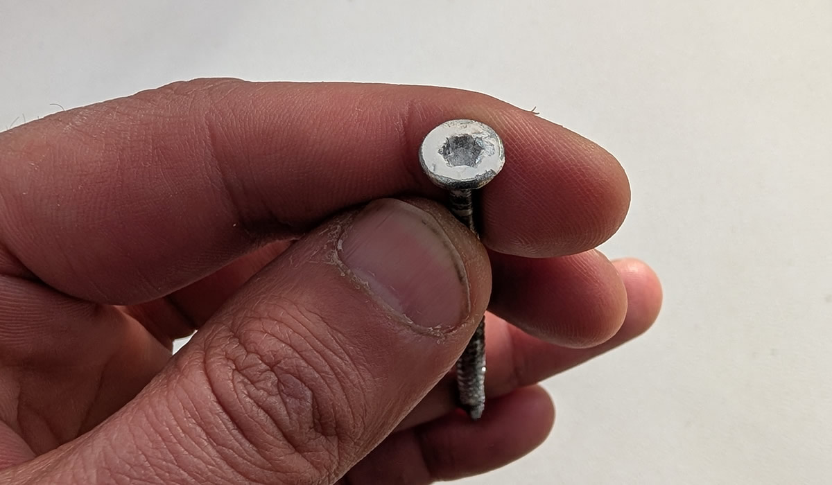 Type de tête pour vis à bois