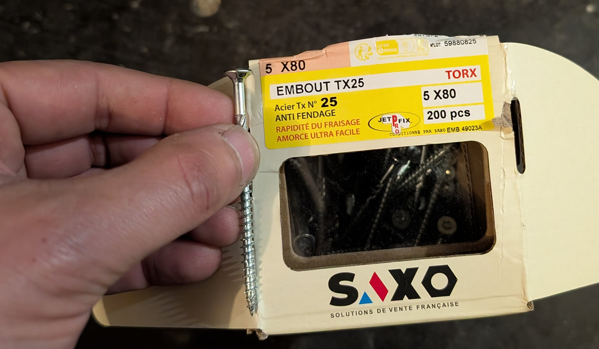 Vis "TORX" pour ossature bois