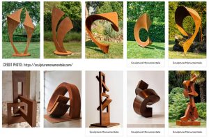 Sculptures en acier corten