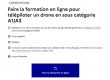 Portail gouvernement formation pilote de drone