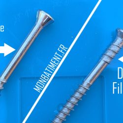 Vis bois double filetage Vis bois double filetage