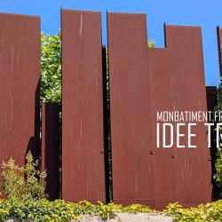 Idee travaux : Brise vue en Corten Idee travaux : Brise vue en Corten