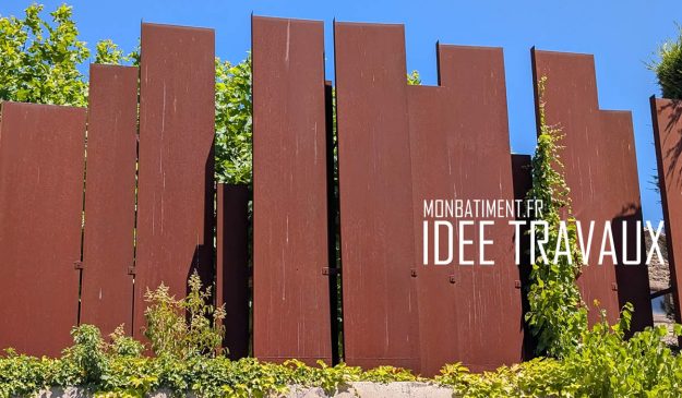 Idee travaux : Brise vue en Corten Idee travaux : Brise vue en Corten