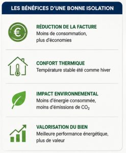 Bénéfices d'une bonne isolation thermique