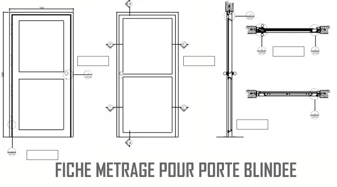 Fiche métrage porte blindée