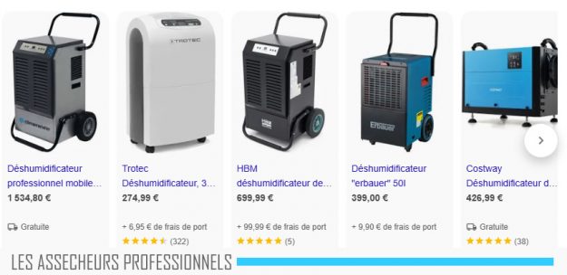 Les assécheurs professionnels