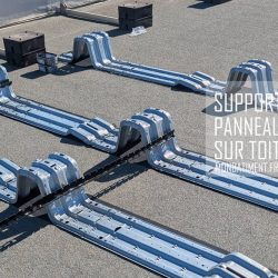 Support de panneaux solaires sur toit plat Support de panneaux solaires sur toit plat