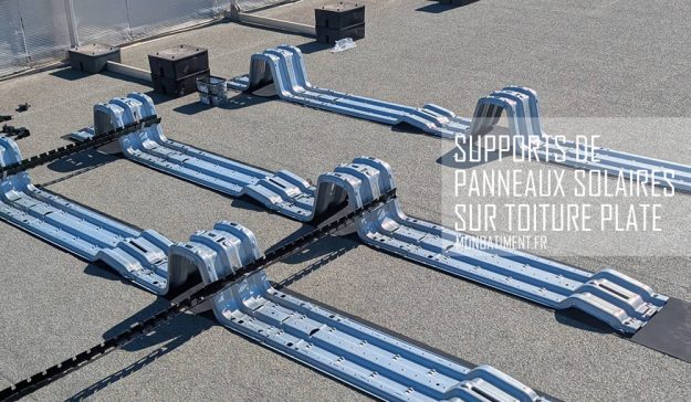 Support de panneaux solaires sur toit plat Support de panneaux solaires sur toit plat