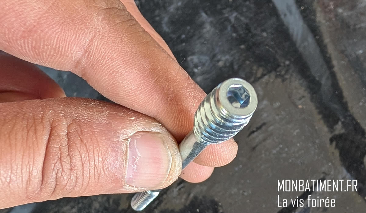 Vis empreinte hexagonale de fort diamètre