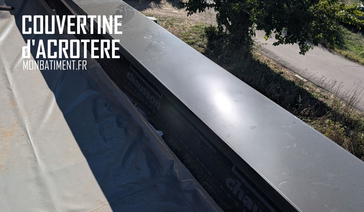 Couvertine en tôle laquée