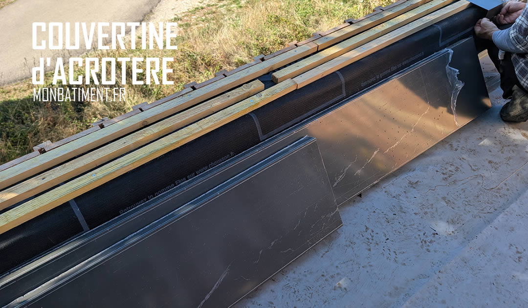 Préparation des supports sur acrotères